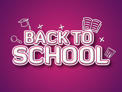 BACK TO SCHOOL TEXT EFFECT