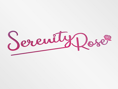 Serenity Rose Logo branding design icon lettering logo logo design typography vector