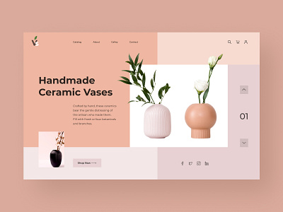 vases design logo typography ui ux web