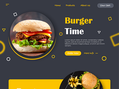 Burger Web App 3d animation branding company branding design food foodapplication foodorder foodorderingwebsite graphic design icon illustration logo typography ui ux vector
