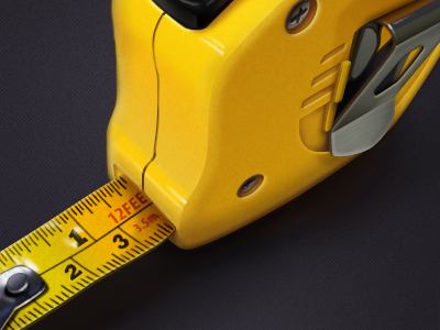 Tape Measure 512px icon photoshop realistic style yellow