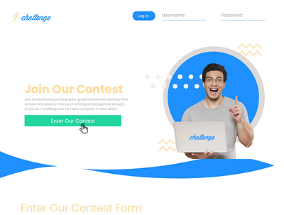 i-Challenge Contest(form Page) dailyui 001 dailyuichallenge information architecture user experience user experience designer user experience prototype userinterface