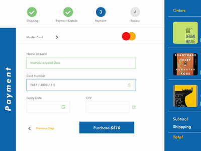 Book credit card payment credit card payment daily100challenge dailyui 002 information architecture ui ux user experience user experience designer user experience prototype userinterface