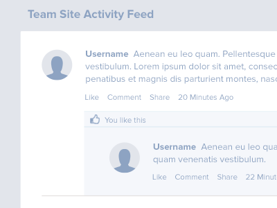 Activity Feed Wireframe activity activity feed feed interface stream ui ux wireframe