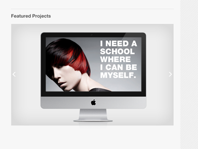 Featured Projects Slider feature gray portfolio projects slider stripes