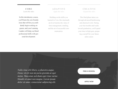 Landing Page Layout [large view attached] buttons helvetica hover landing page layout map minimal times new roman web website