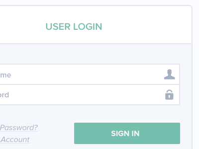 Quick Login Window buttons form icons input log in login modal sign in sign up ui window