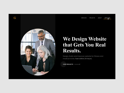 Glora - Creative Agency Landing Page agency creative design digital digital agency figma figmadesign marketing marketing agency marketing app marketing website minimal simple ui ux website