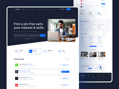 Jobpilot - Classified Job Listing branding classified clean modern design design designerzafor figma homepage job job listing landing page logo templatecokie themeforest trending ui ux website zakirsoft