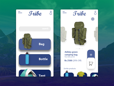 Camping accessories app I Concept