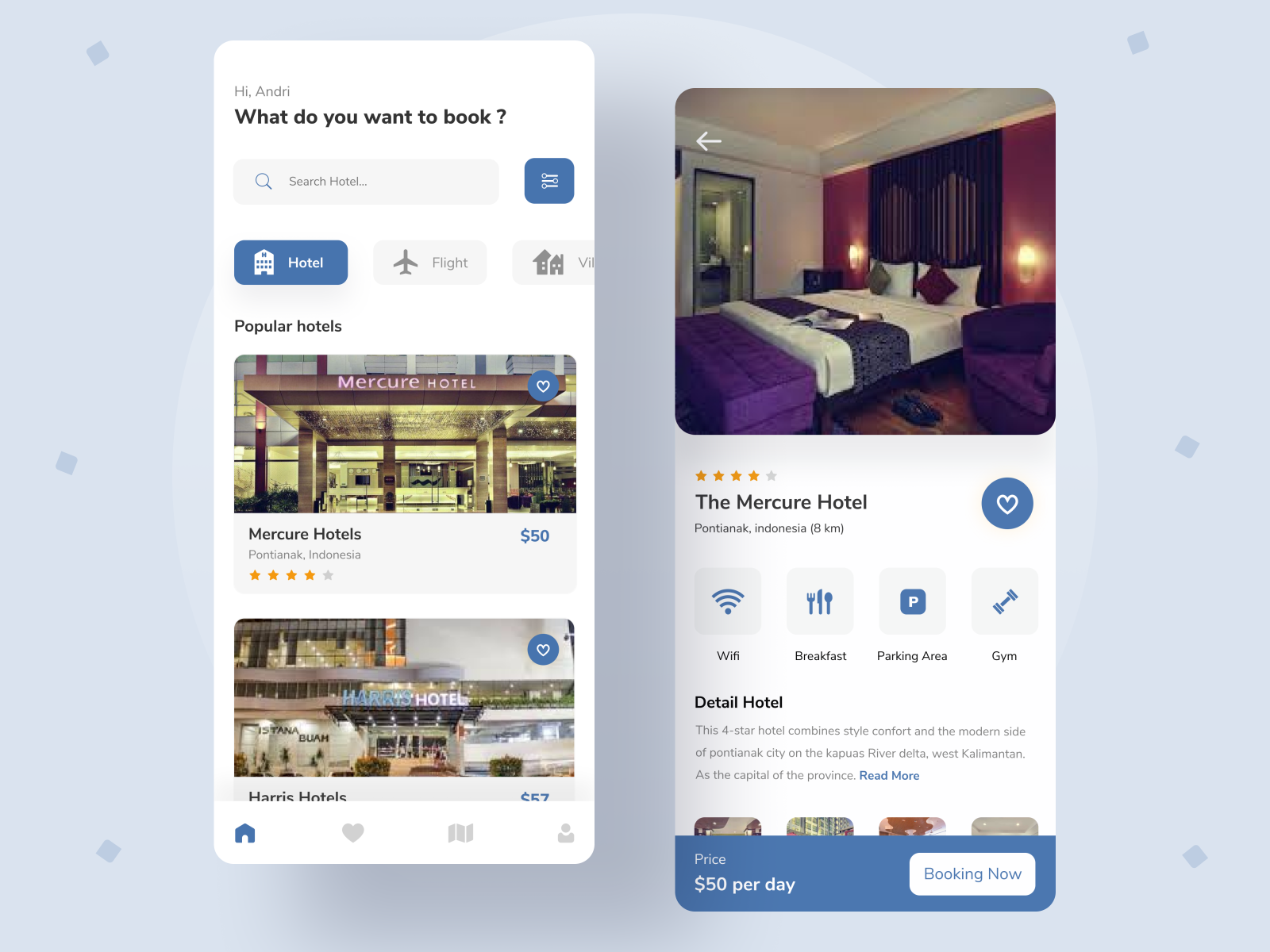 Hotel Booking App by Andri. on Dribbble