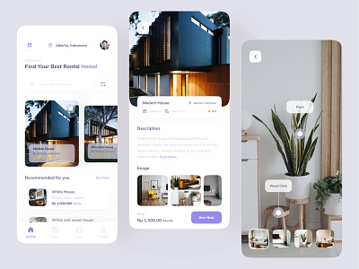 Home Rent android app app app design booking booking app design home home rent home rental house house rent mobile mobile design modern modern home modern house ui uidesign uiux uiuxdesign