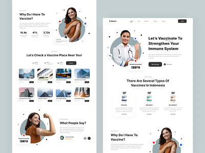 Covid - 19 Vaccine Landing Page covid covid 19 covid landing page design design vaccine landing page ui uidesign uiux uiuxdesign vaccine vaccine covid vaccine landing page vaccine web web design web vaccine