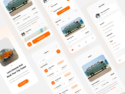 Ticket Booking App app booking booking app booking design bus ticket design design ticket mobile mobile app mobile design ticket ticket booking ticket booking app train ticket travel ui uidesign uiux uiuxdesign