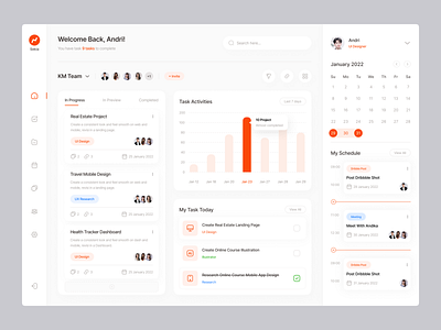Project Management Dashboard - Sekia by Andri. for Picko Lab on Dribbble