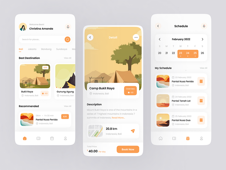 Travel Mobile App by Andri. for Pickolab Studio on Dribbble