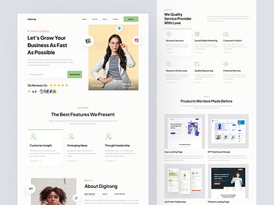 Digitong Company Landing Page