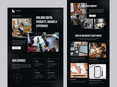 Digi.Main - Digital Agency Website Design