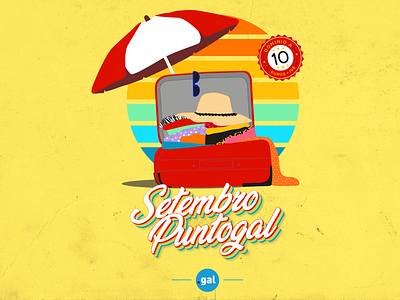 'Setembro Puntogal' I - Social Media Campaign design galicia illustration illustrator instagram puntogal september social media campaign social media design summer vector web domain