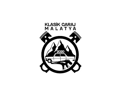 klasik garaj malatya branding community design logo minimalist vintage
