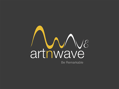 Artnwave Logo art artnwave branding company design logo wave