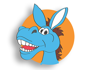 Donkey for Sombhar art character cute digital donkey drawing funny maskot painting sketch