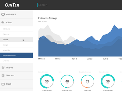 Conter UI Kit app branding company design flat icon typography ui ux vector web