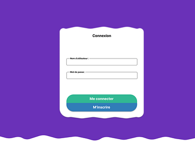 Page de connexion login ui