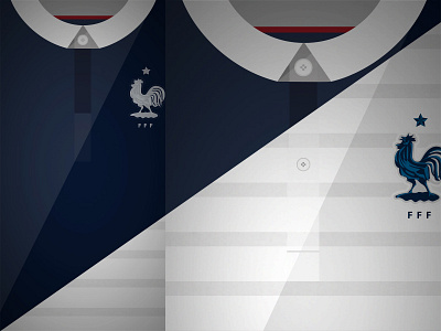 France Home/Away Shirts World Cup Brazil 2014 brazil2014 design flat france illustration world cup