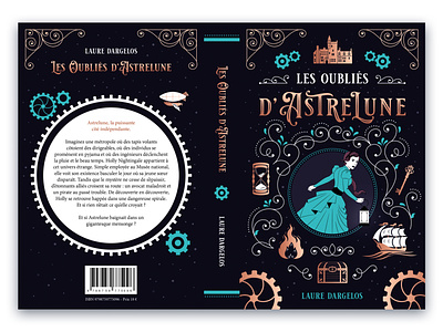 Book Cover - Les Oubliés d'Astrelune book book design design graphic design illustration illustrator layout
