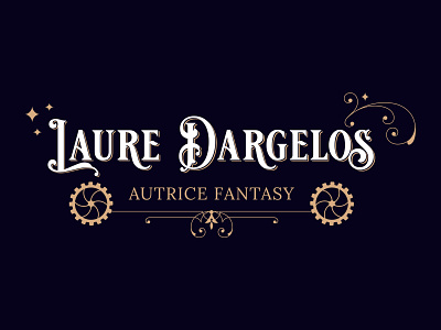 Author Logo Design author book design fantasy logo writer