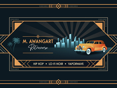 Banner Design - Art Deco art deco banner design illustration