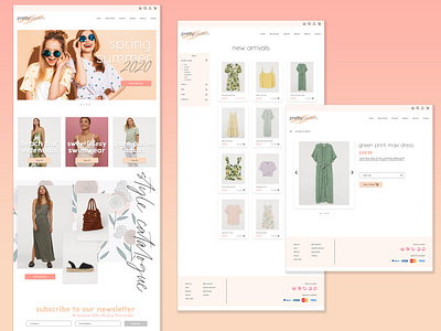 Ecommerce Website - Women's Clothing Store clothing brand ecommerce ui ui design uiux ux web website design