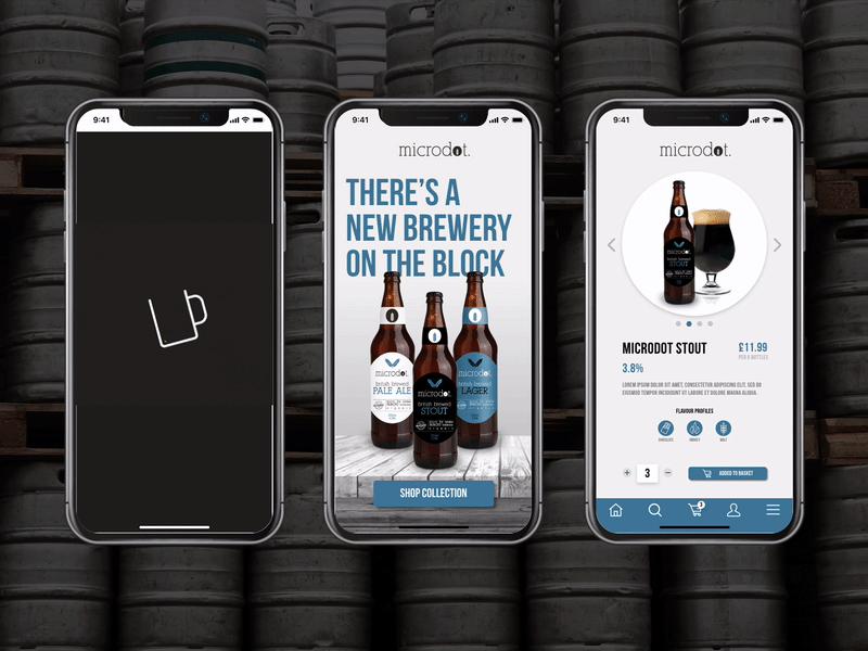 Ecommerce Mobile App - Microdot Brewery