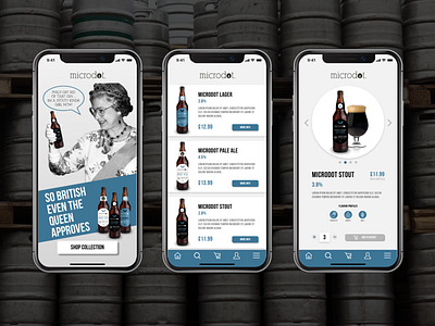 Ecommerce Mobile App - Microdot Brewery app branding design design ecommerce ecommerce app logo design mobile mobile ui product design ui ux ui design ui ux design web website design