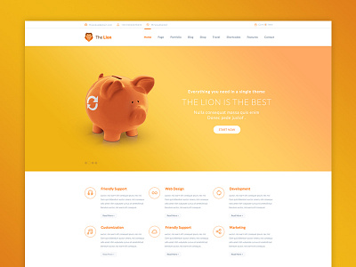 The Lion - Multi-Purpose PSD Template