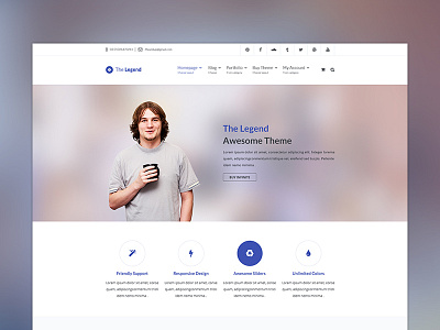 The Legend - Multi-Purpose PSD Template