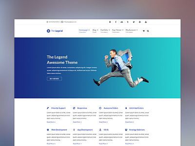 The Legend - Multi-Purpose PSD Template