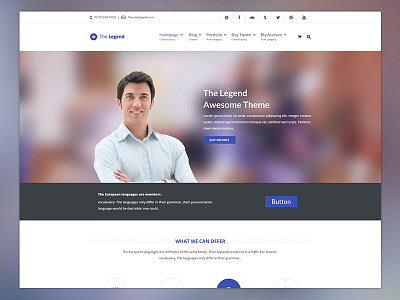 The Legend - Multi-Purpose PSD Template