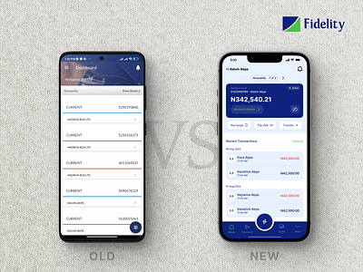 Old vs New home screen UI design design prototyping ui ux