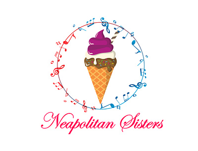 Neapolitan sisters graphicdesign logo design