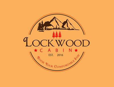 Lockwood Cabin advertising branding design graphicdesign illustration logo design practice
