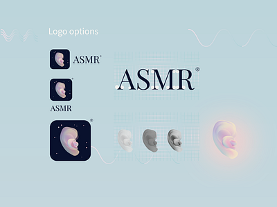Asmr APP Logo Design app logo typography ui
