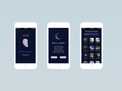 Asmr APP Design ''UI/UX Personalized APP''