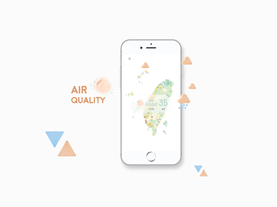 臺灣空氣品質 APP ''Air Quality APP'' air quality app icon ui