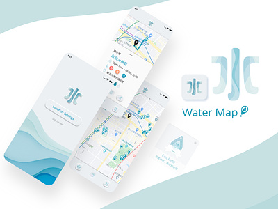 飲水地圖 APP ''Water Map APP'' app map refill ui water waterfill