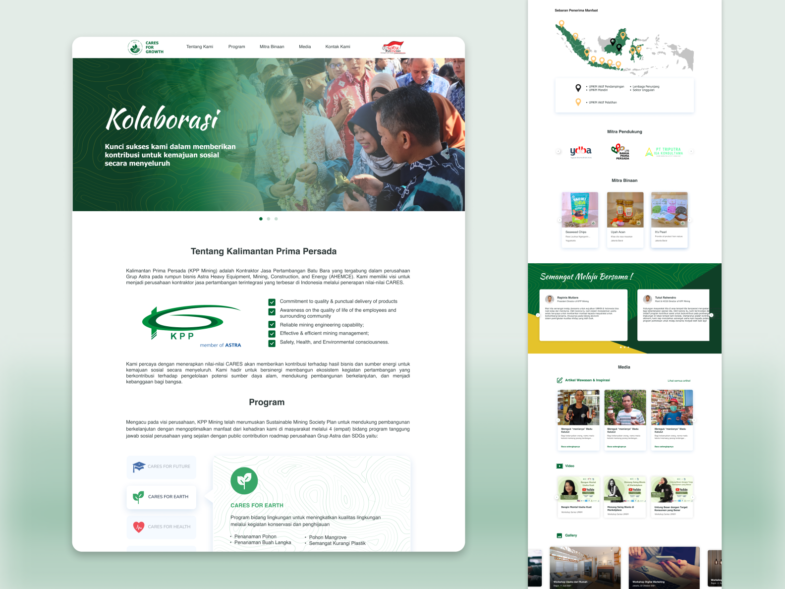 Company Profile - Landing Page by Fathiya on Dribbble