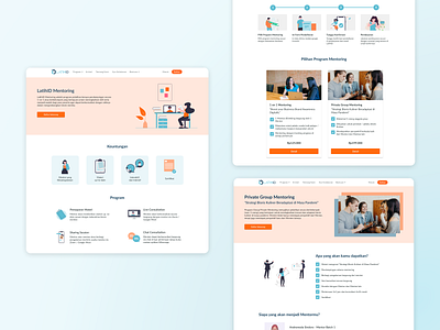 Sales Page - Business Mentoring Program business design e learning landing page mentoring ux web