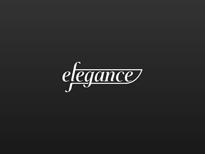 elegance app black calligraphy design elgance logo logotype sword white white and black