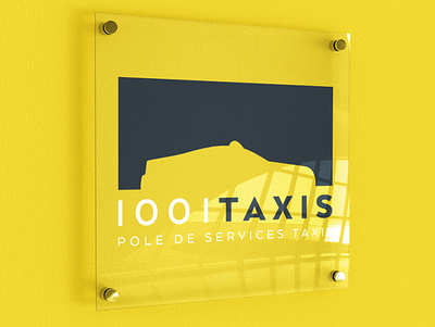 1001Taxis branding colour flat logo vector